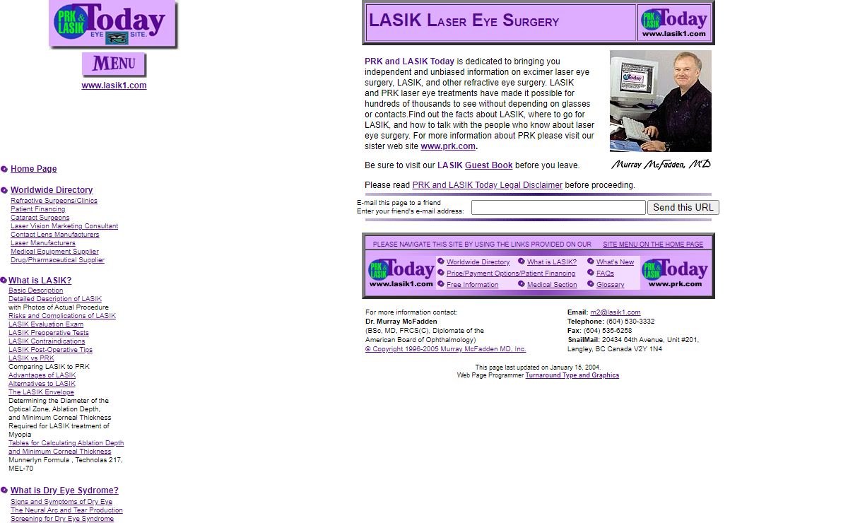 LASIK Laser Eye Surgery - PRK and LASIK Today Eye Site