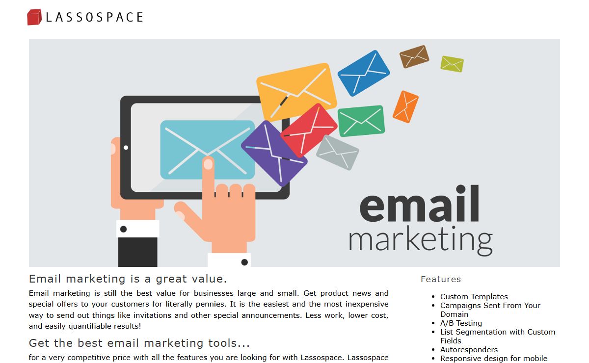 Simple, powerful email marketing powered by the cloud