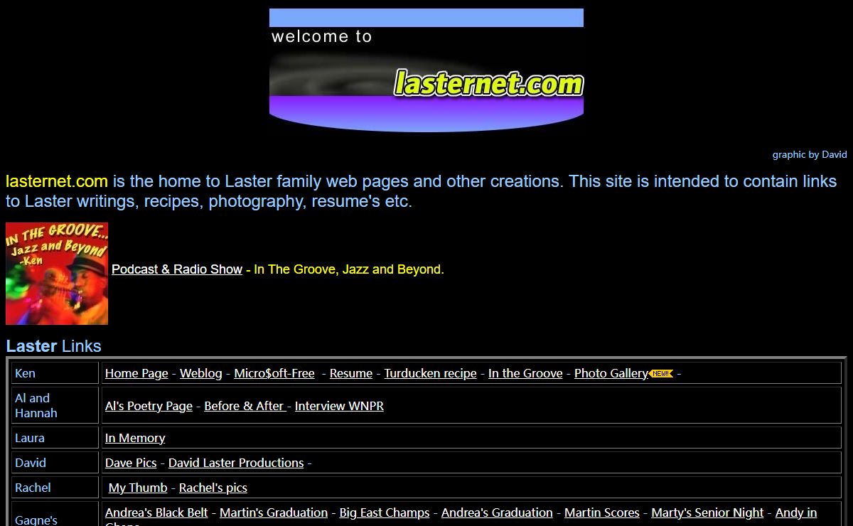 Laster Home Page
