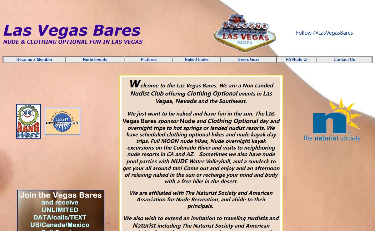 LAS VEGAS BARES, NUDE CLOTHING OPTIONAL CLUB