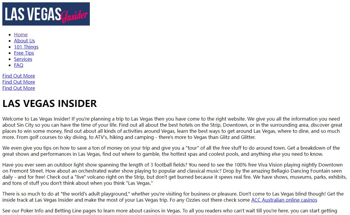 lasvegasinsider.com | Las Vegas Newsletter,Las Vegas Visitors Guide,Gambling