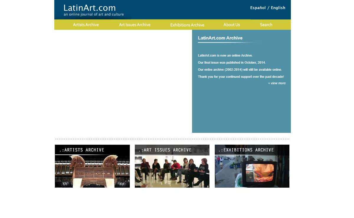 LatinArt.com || an online journal of art and culture