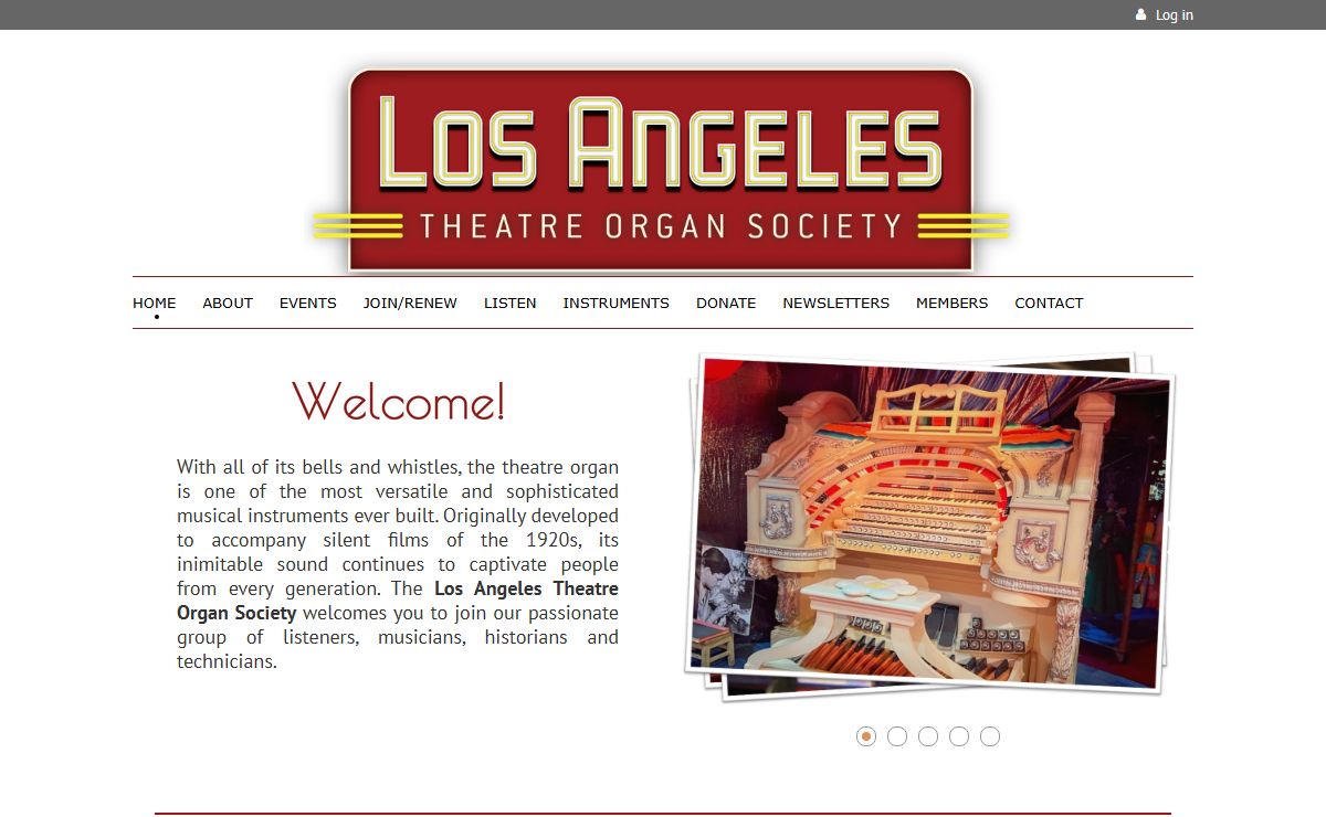 Los Angeles Theatre Organ Society - Home