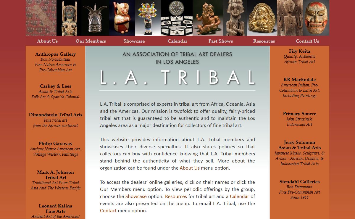 L.A. TRIBAL :: AN ASSOCIATION OF TRIBAL ART DEALERS IN LOS ANGELES