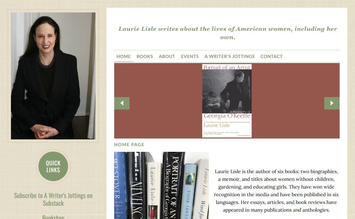 - Home page