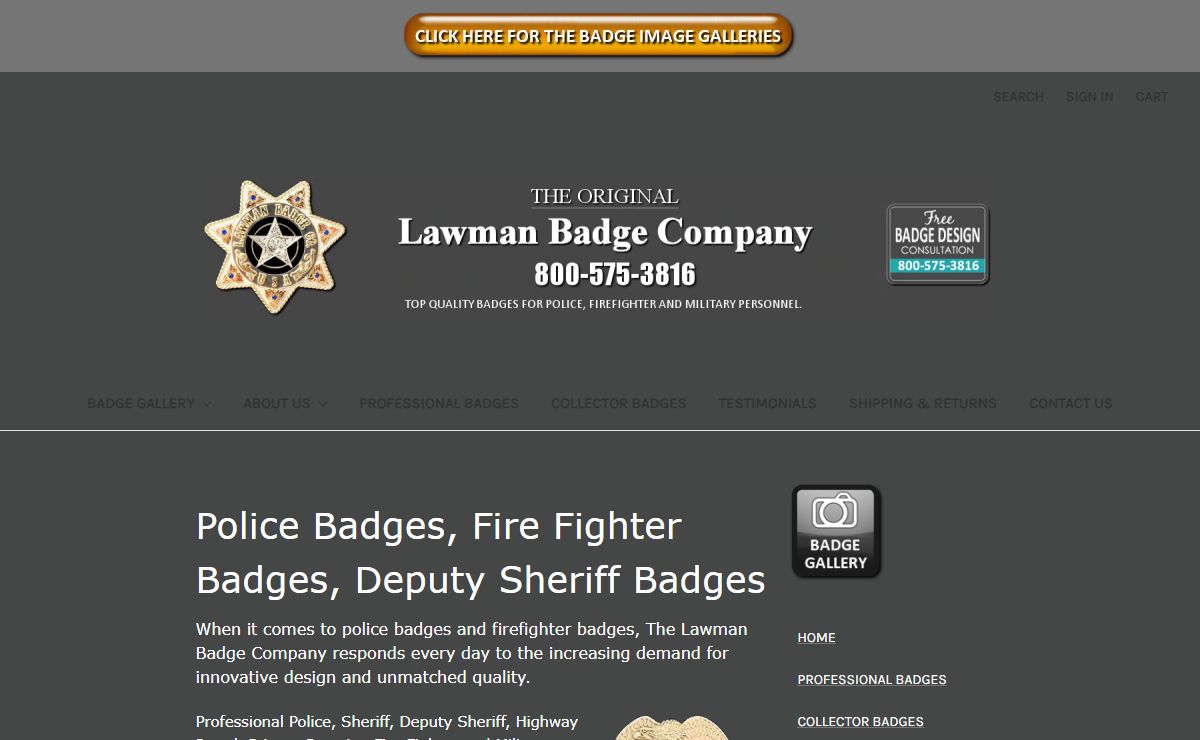 Police Badges by Lawman Badge Company