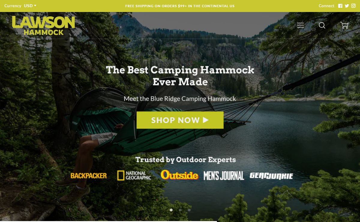 Lawson Hammock | Hammock Tent | Blue Ridge Camping Hammock