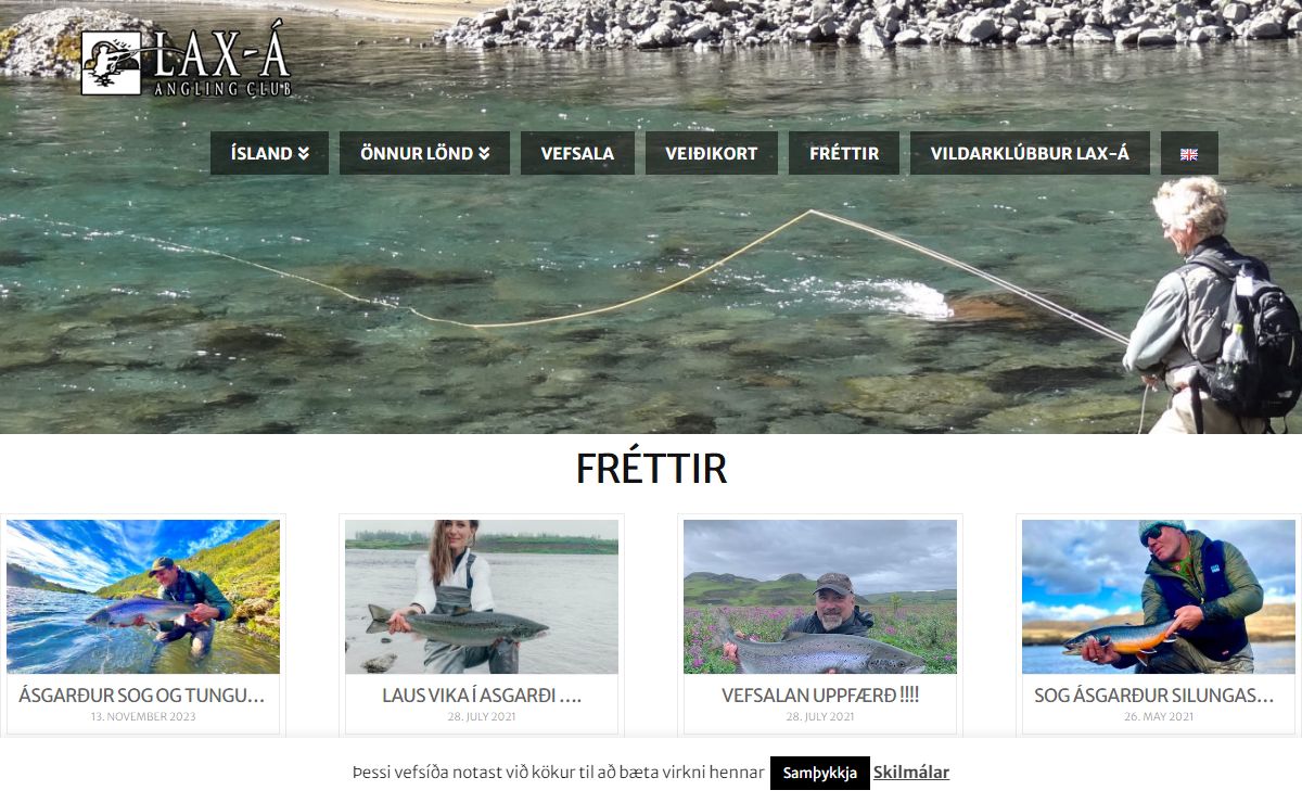 Veiðileyfi fyrir laxveiði og silungsveiði á Íslandi - Lax-á Angling Club