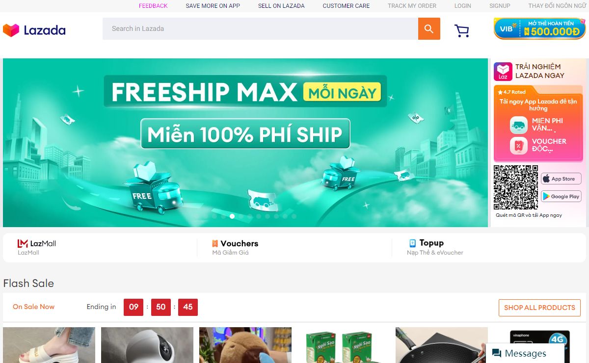 Lazada - Mua Sắm Hàng Chất Giá Tốt Online