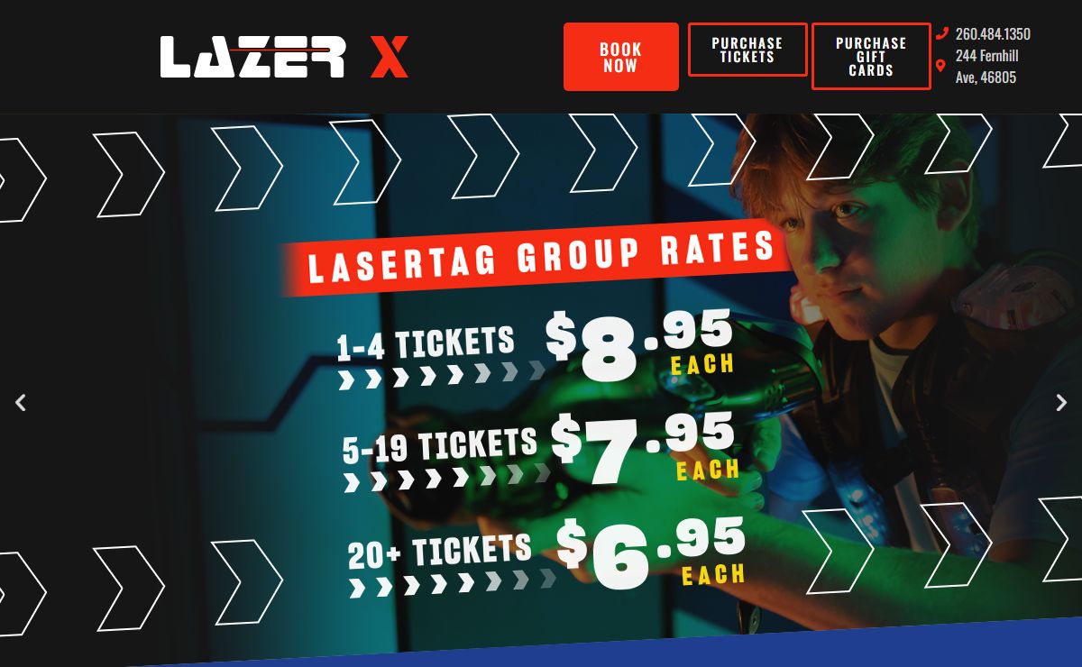 Lazer X Fort Wayne – The Midwest’s Largest Lasertag & Arcade