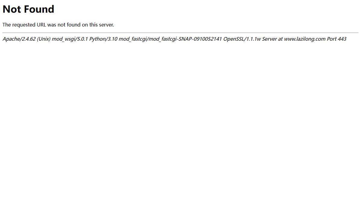 404 Not Found