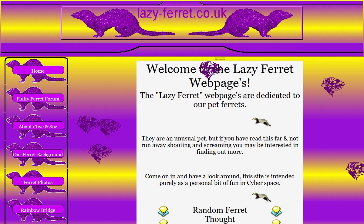 Lazy-Ferret - Ferret Boarding Page