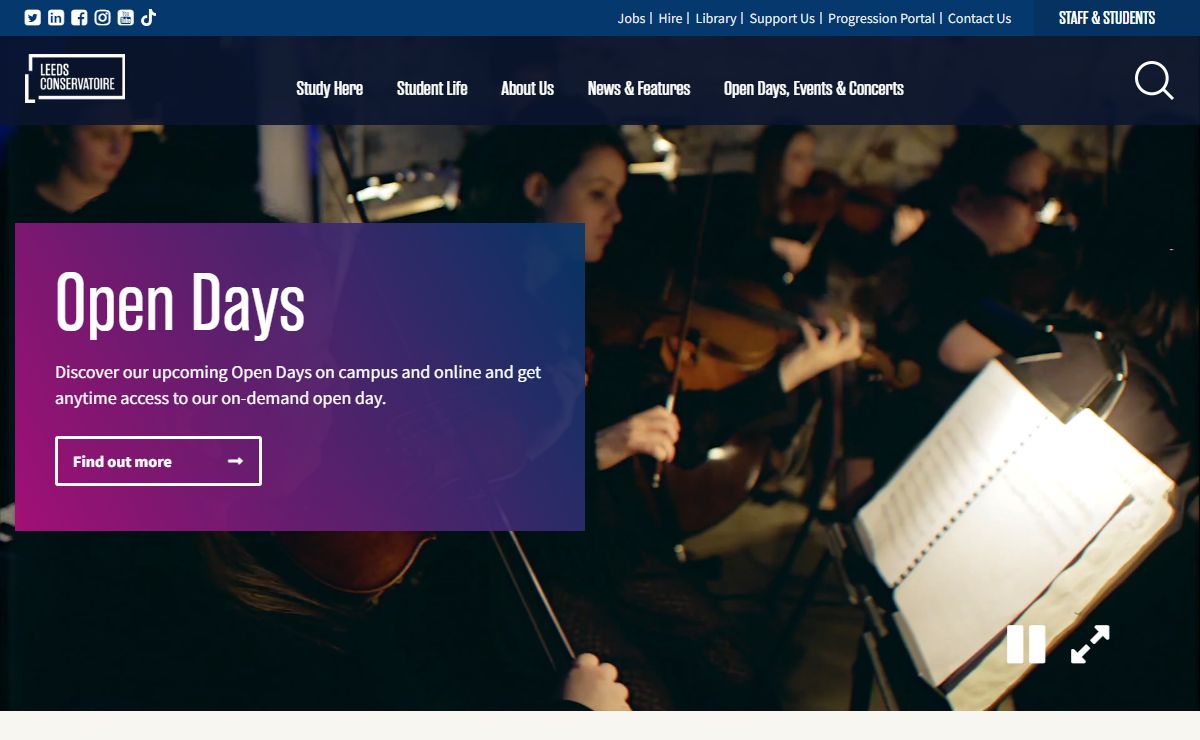Leeds Conservatoire | Specialist Music and Performing Arts Conservatoire