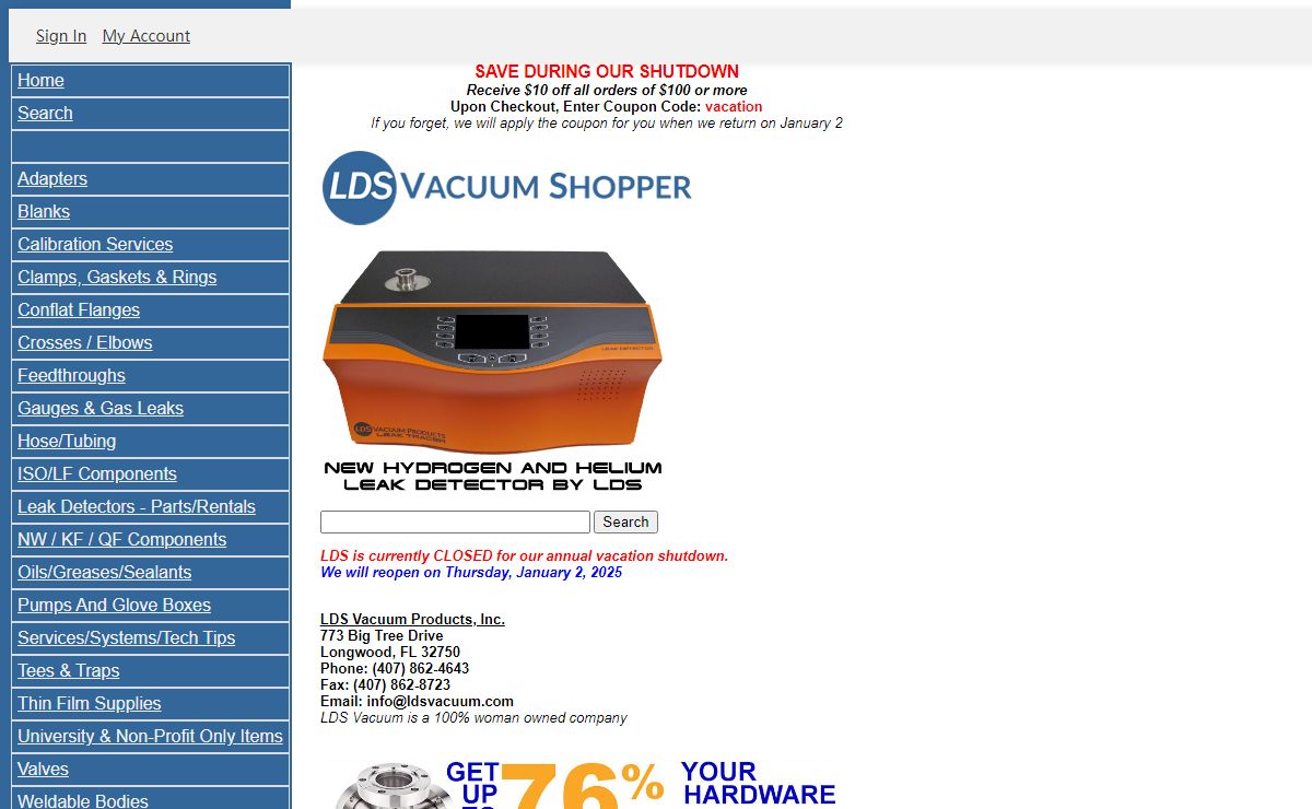 LDS Vacuum Shopper