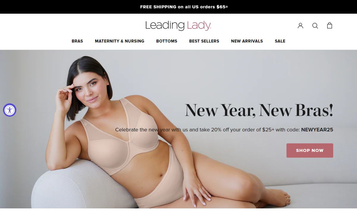 Leading Lady - Bras for Every Body | Sizes 34B-56H – Leading Lady Inc.