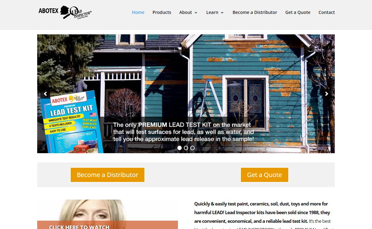 Home - Abotex Lead Inspector | Lead Test Kit