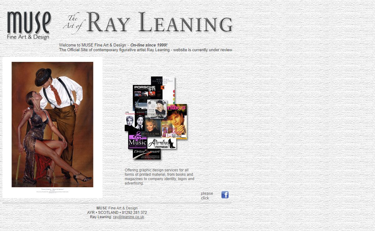 Muse - The Art of Ray Leaning Fine Art and Design, Official site of artist Ray Leaning