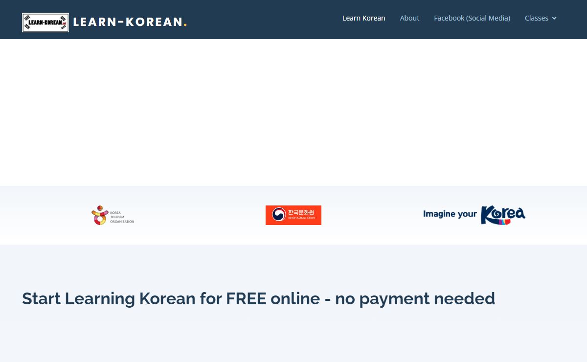 Start to Learn Korean online today | Free classes for learning Korean