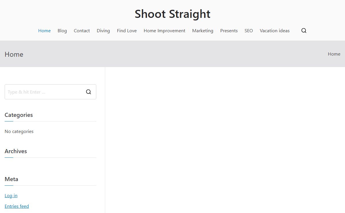 Home - Shoot Straight