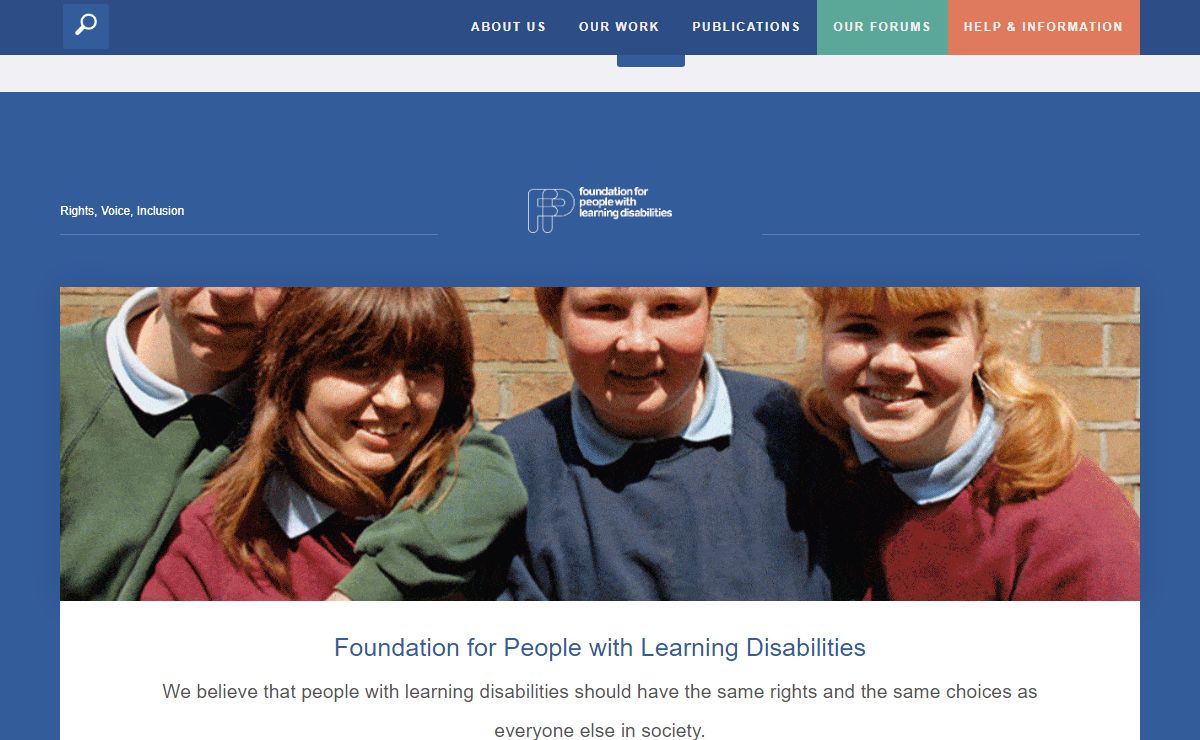 Home | Foundation for People with Learning Disabilities