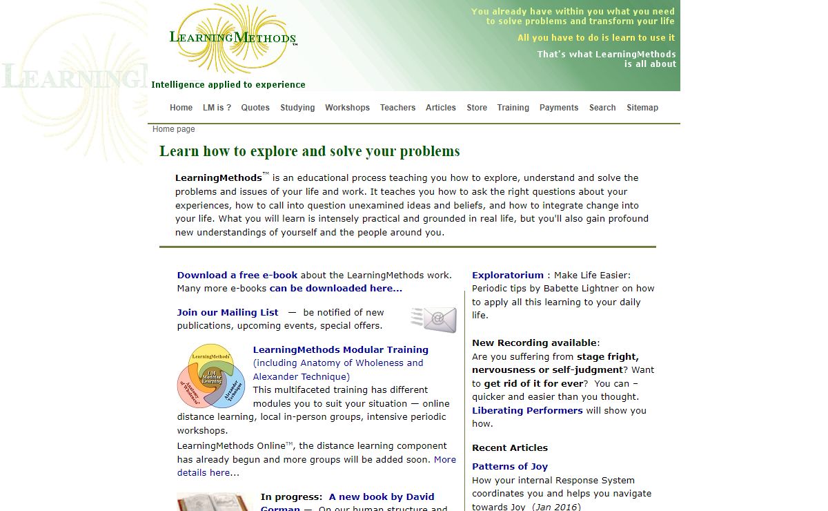 LearningMethods -- Home page