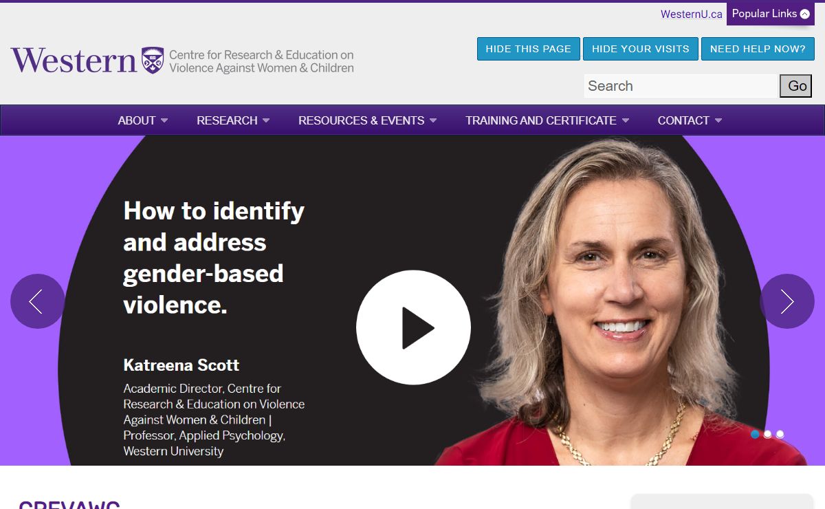 CREVAWC - Centre for Research and Education on Violence Against Women and Children - Western University
