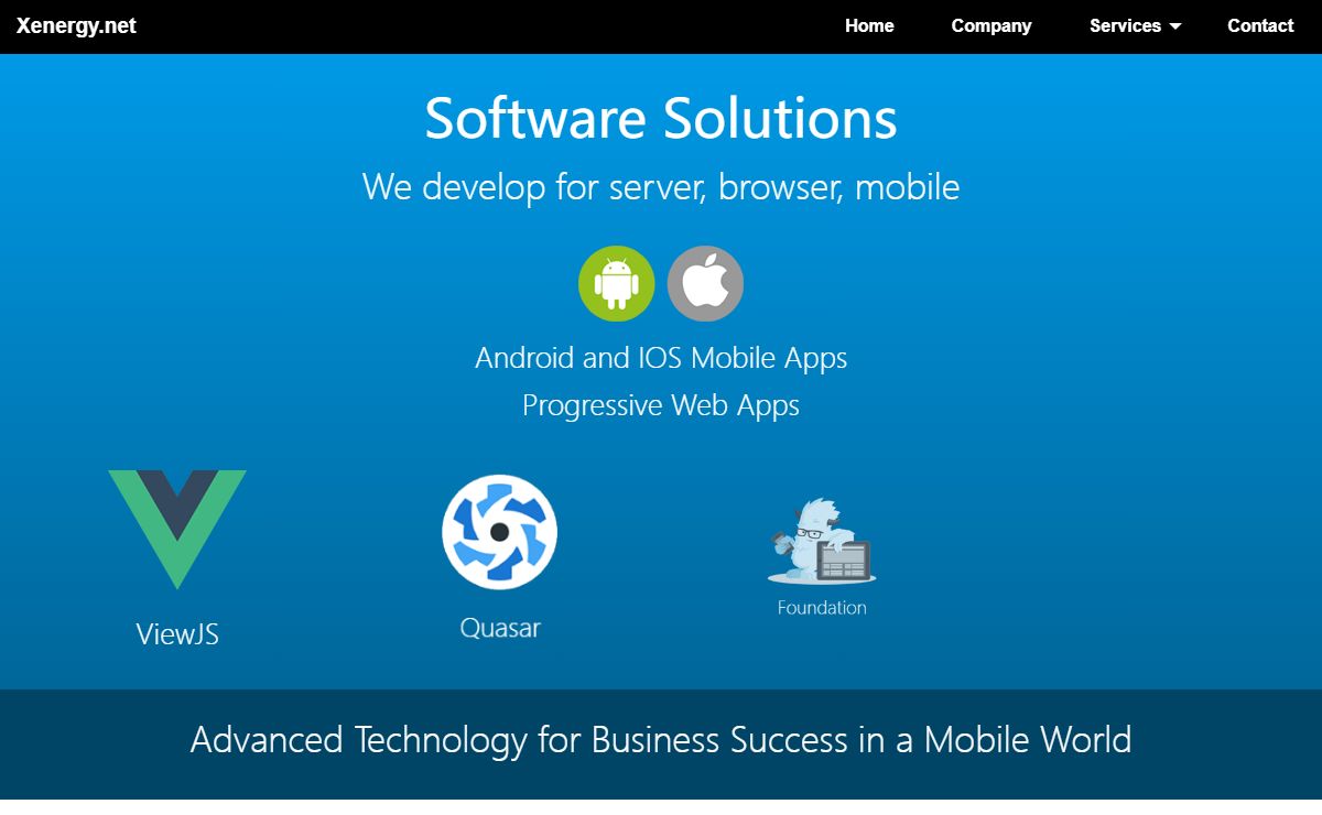 Mobile Apps, Web Development, Servers, SEO, Consulting : Xenergy.net