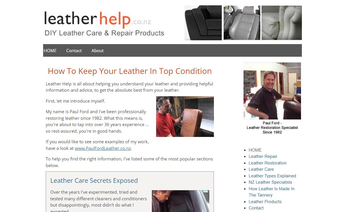 Help And Advice On Leather Care And Repair