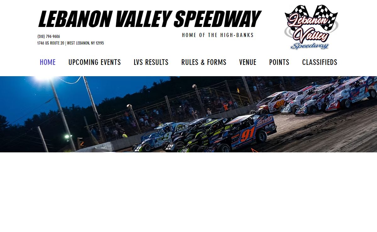 Race Track | Lebanon Valley Speedway | West Lebanon | Upcoming Speedway Events
