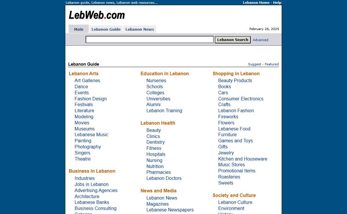 LebWeb.com | Lebanon Guide