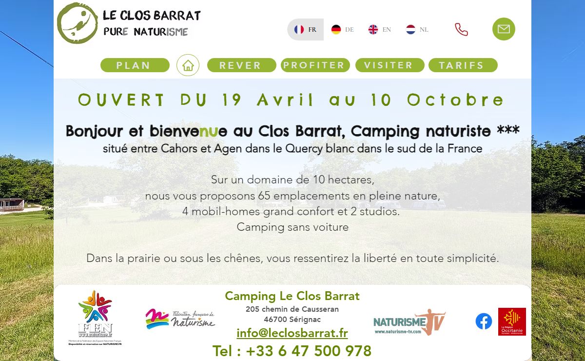 Naturisme | Occitanie | Le Clos Barrat