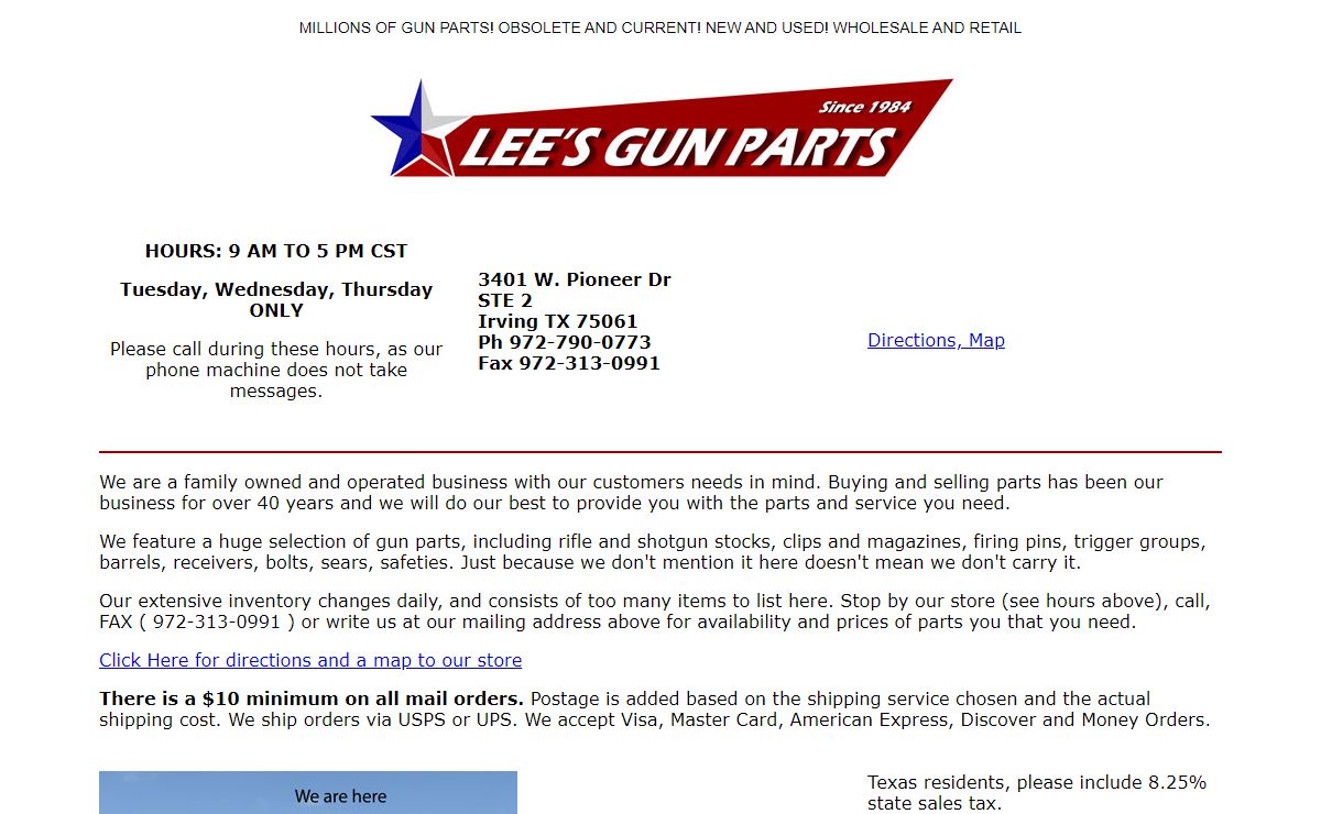 Lee's Gun Parts