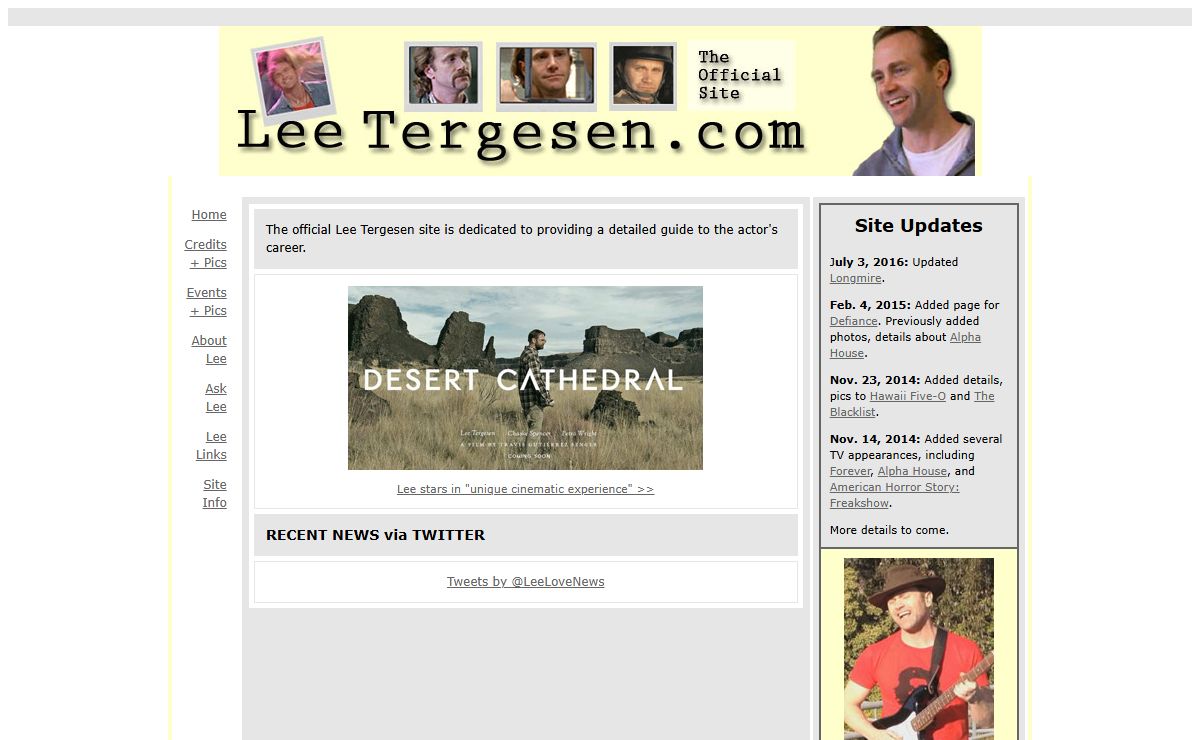Lee Tergesen Official Site :: Home Page