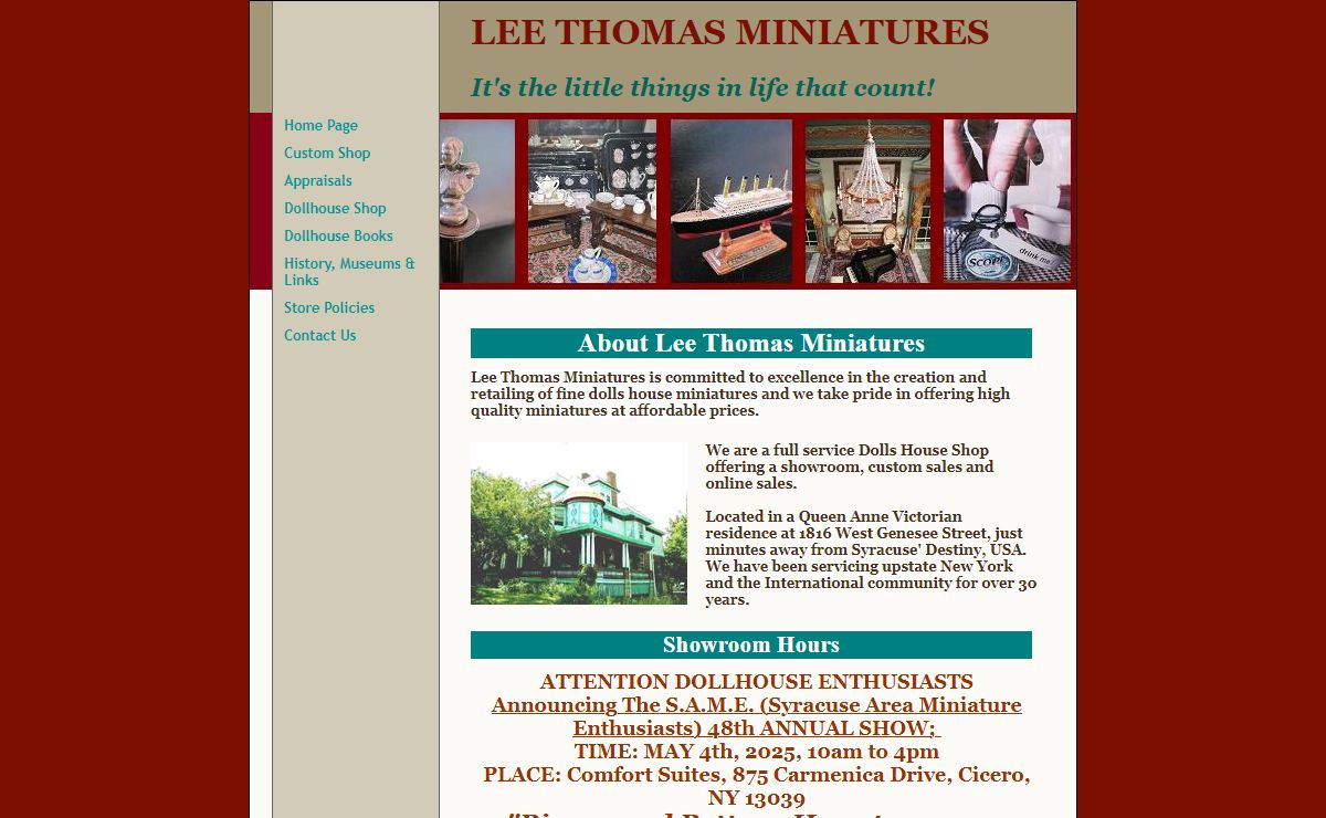 Lee Thomas Miniatures & Dollhouses Home Page