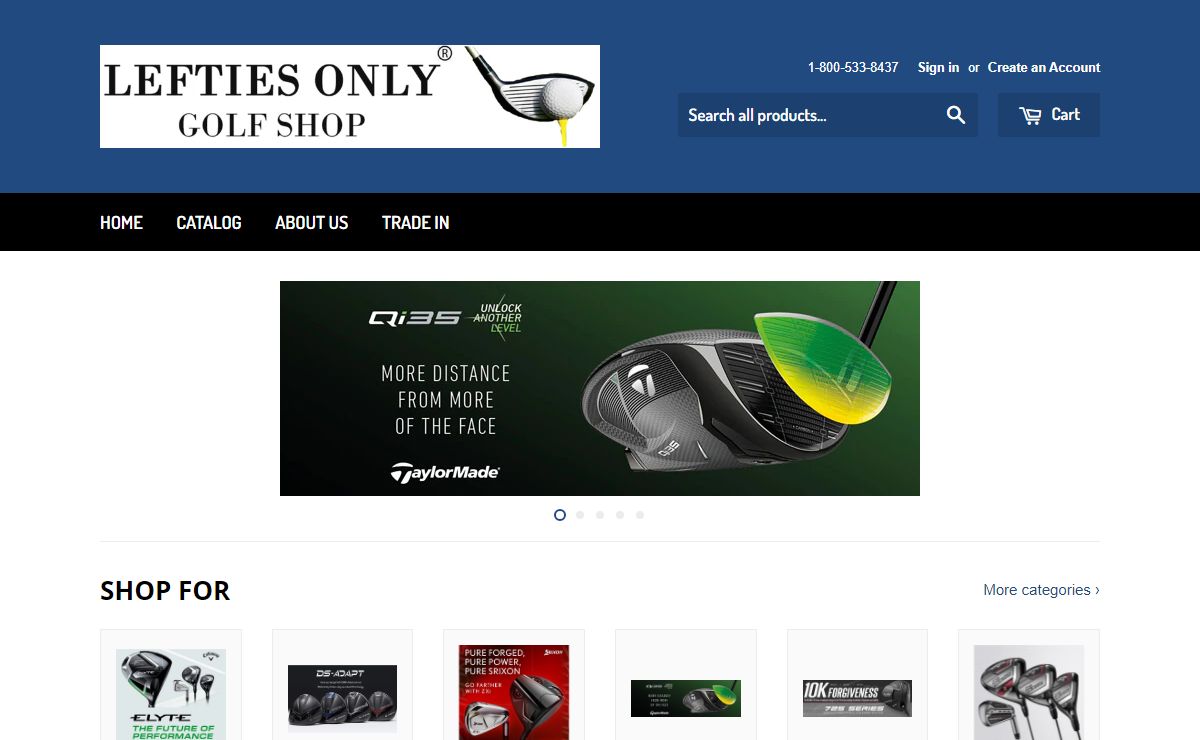 Lefties Only Golf Shop