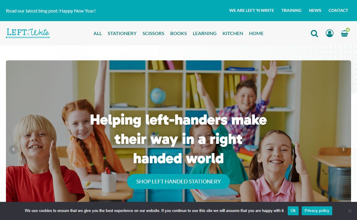 Left 'n Write – Left Handed Shop