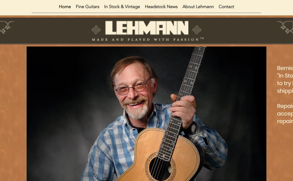 Lehmann Stringed Instruments | Handmade Guitars | 34 Elton St. Rochester, NY, USA