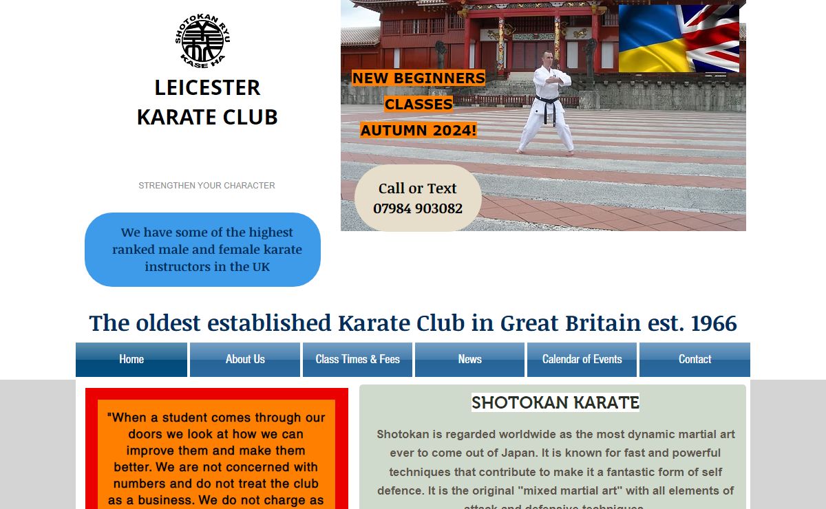Karate Classes | Leicester Karate Club | England
