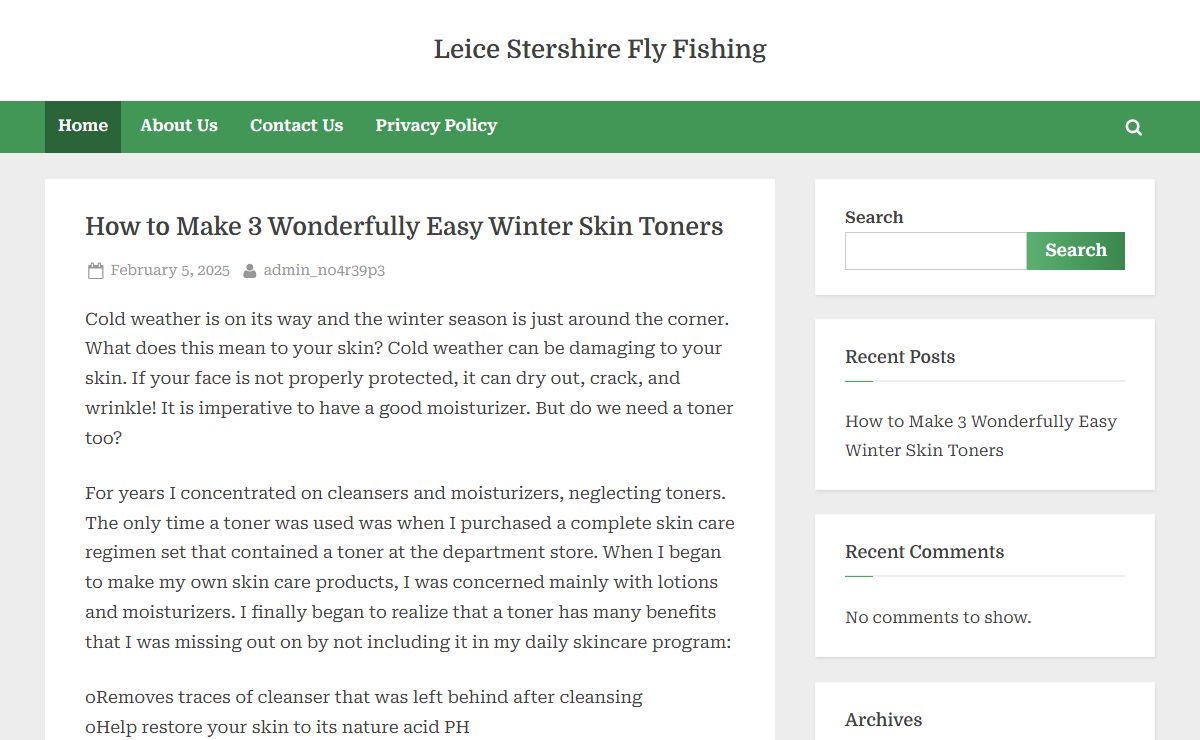 Leice Stershire Fly Fishing