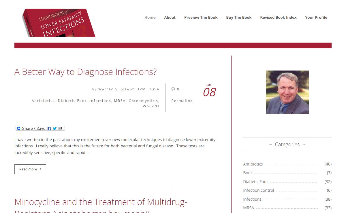 Handbook of Lower Extremity Infections - Companion Blog