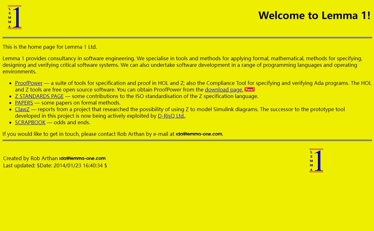 Welcome to Lemma 1!