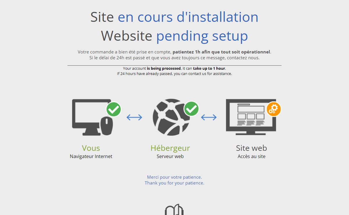 Site en cours d'installation