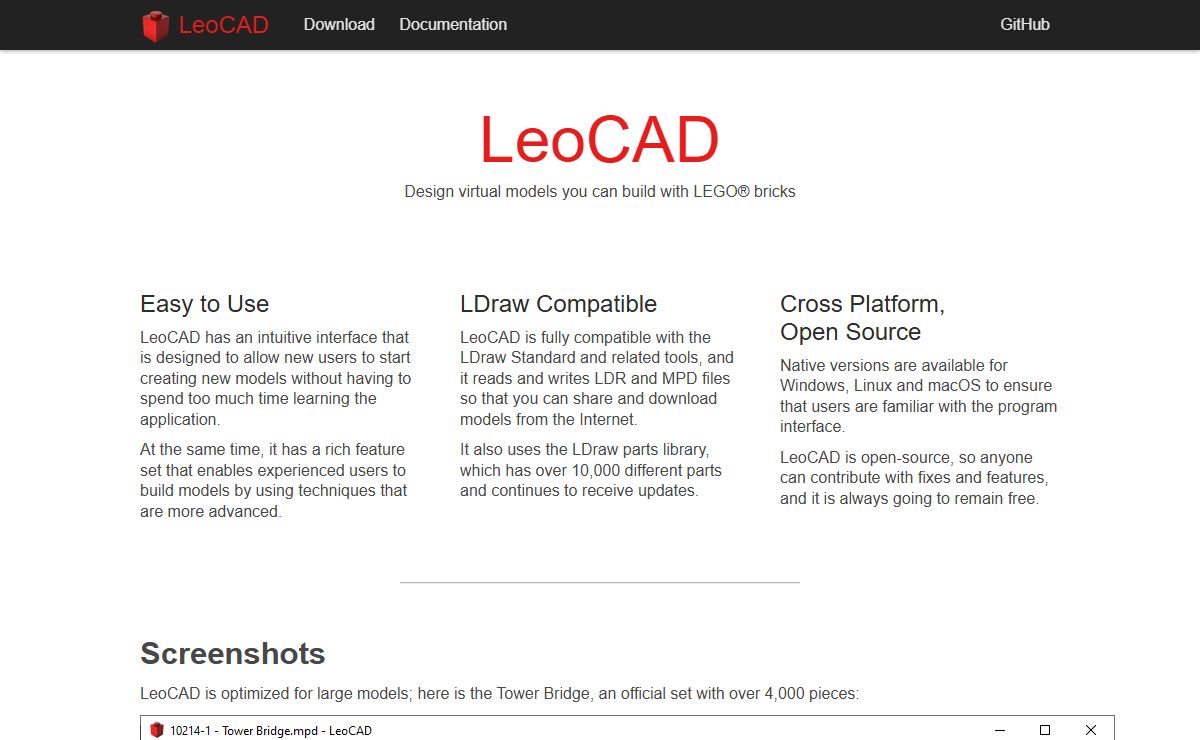 LeoCAD - Virtual LEGO CAD Software