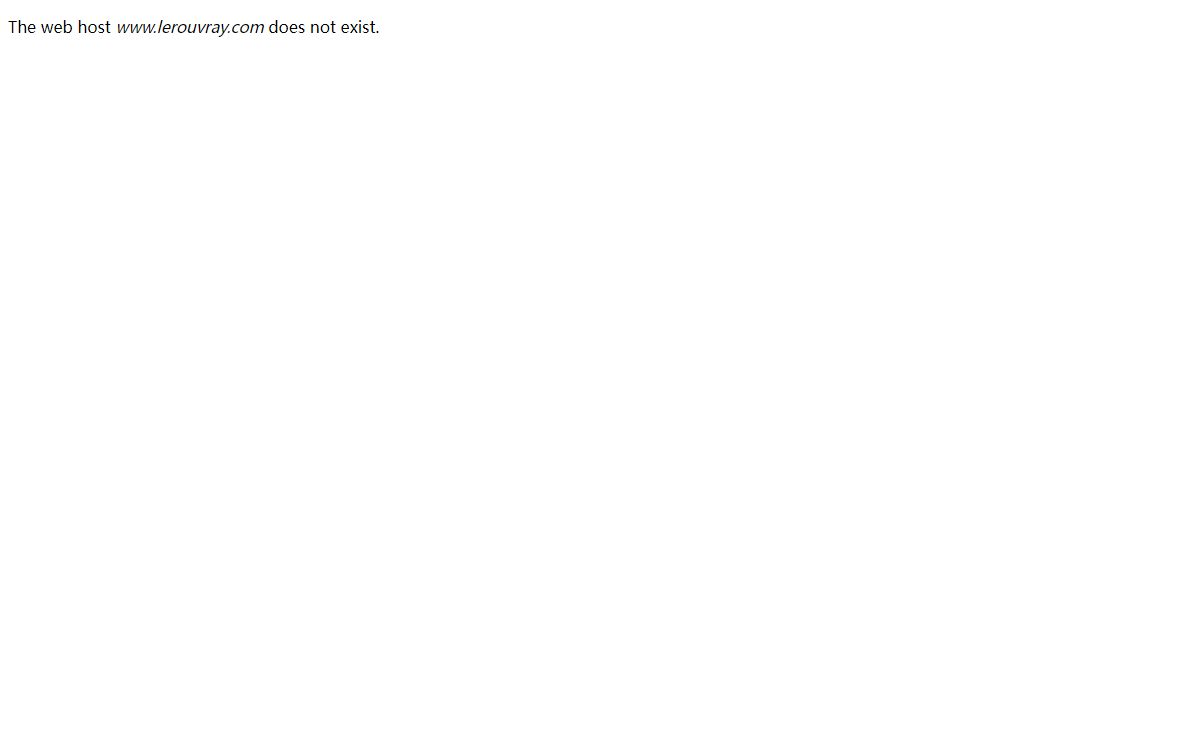 web host not found