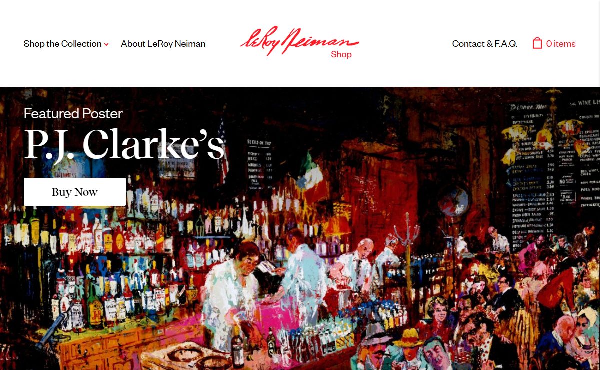 LeRoy Neiman – Shop Work from the Studio and Estate of the Artist, LeRoy Neiman