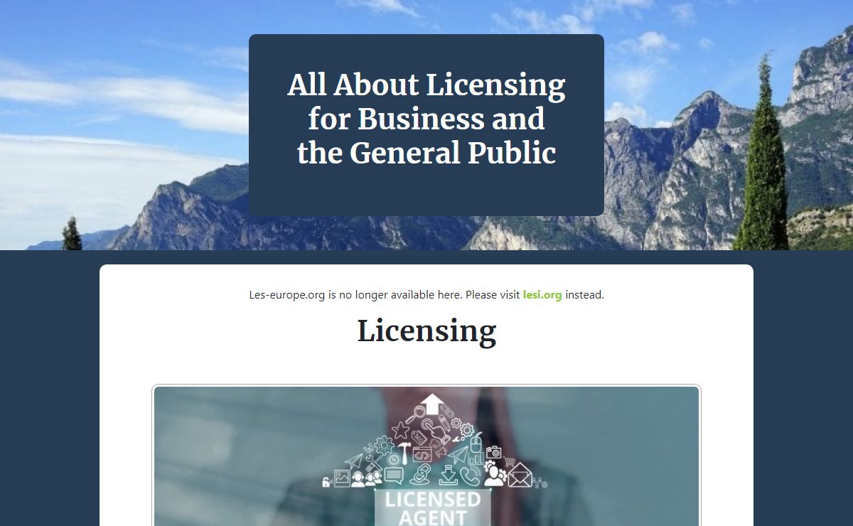 All About Licensing for Business and the General Public - Les-europe.org