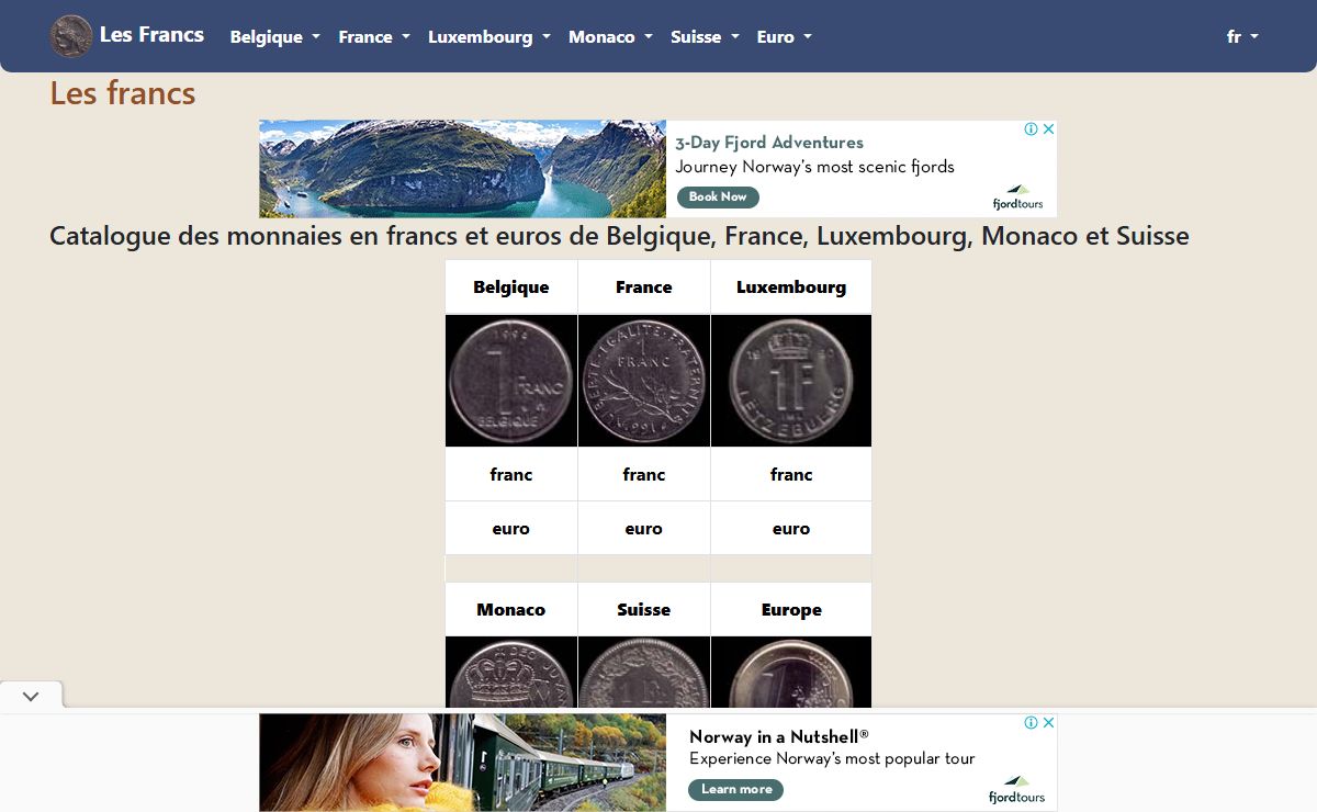 Numismatique Les Francs
