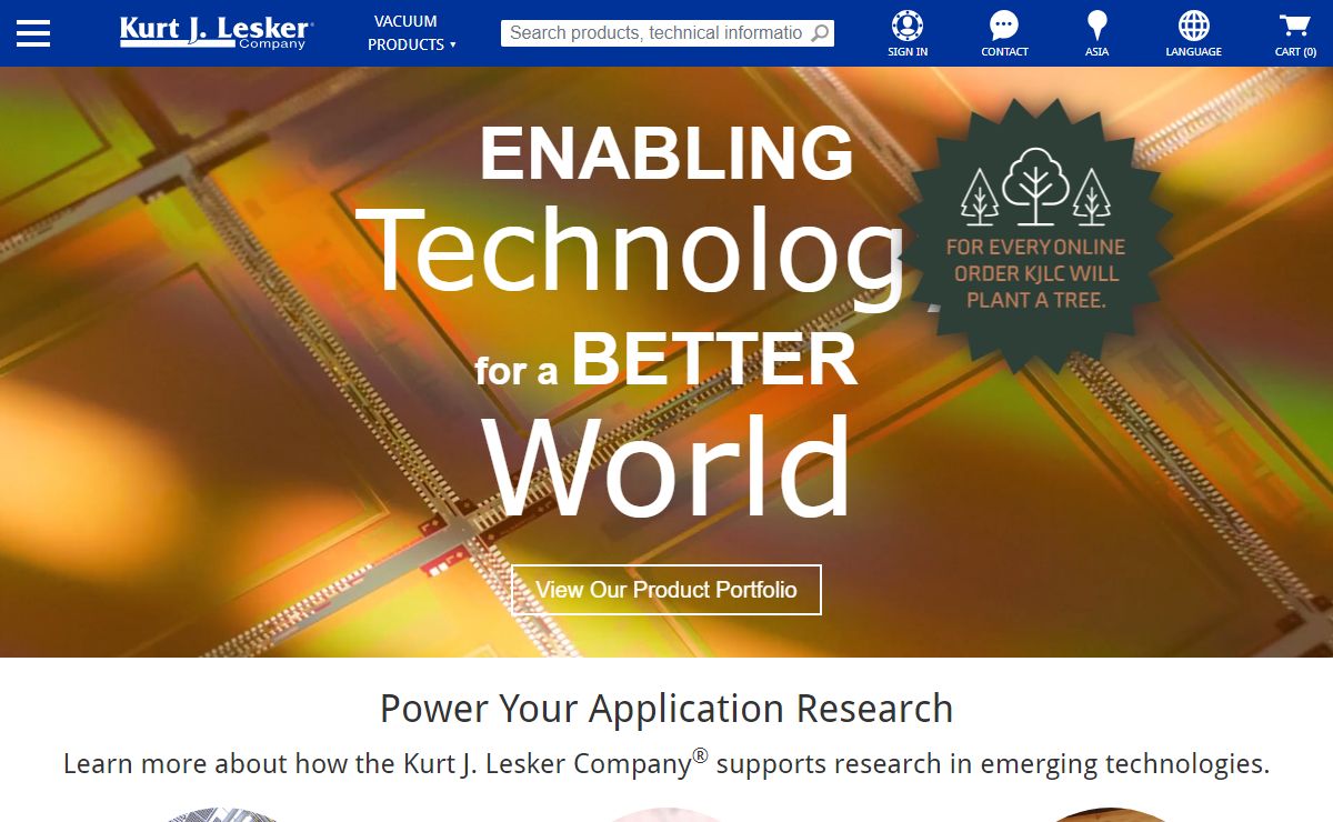 Kurt J. Lesker Company | Home | Enabling Technology for a Better World