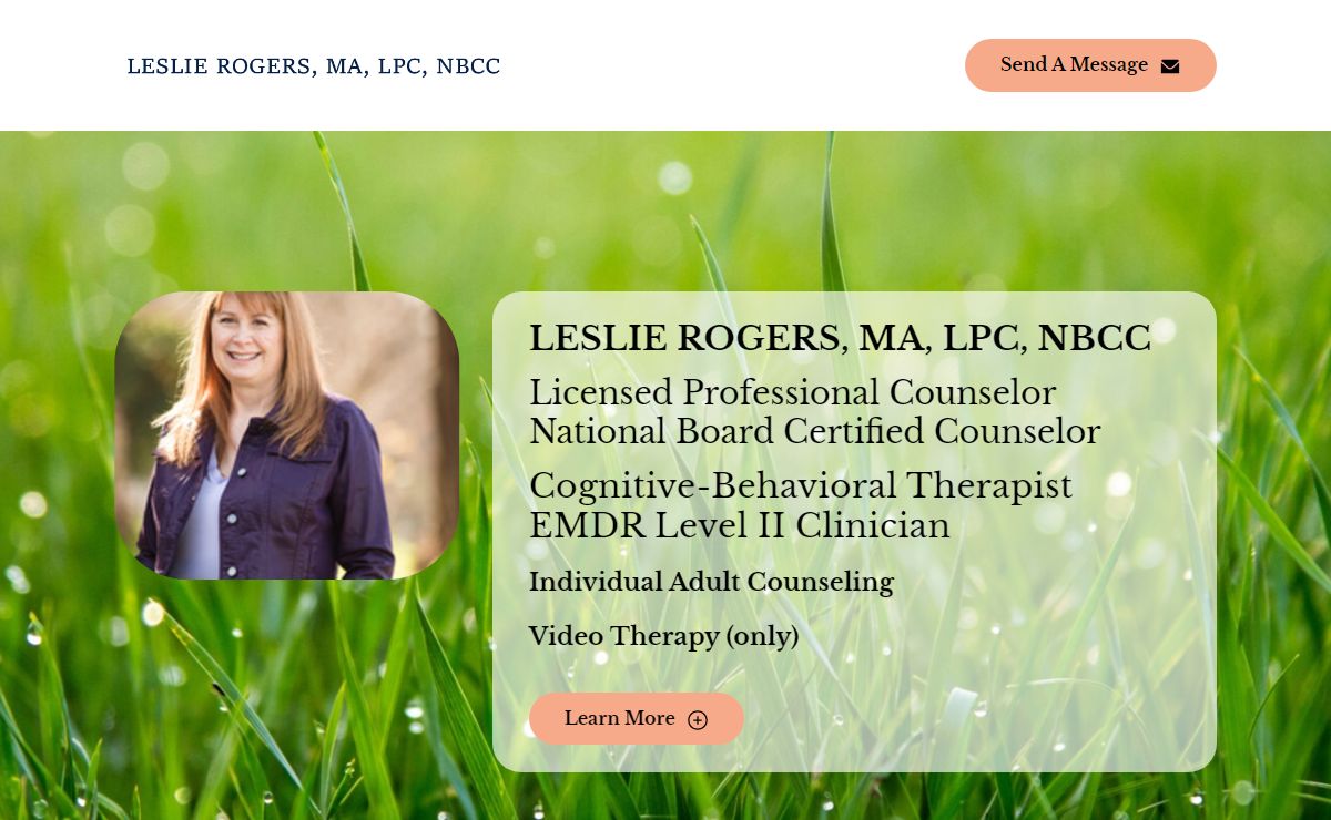 Licensed Professional Counselor | Leslie Rogers, Counselor