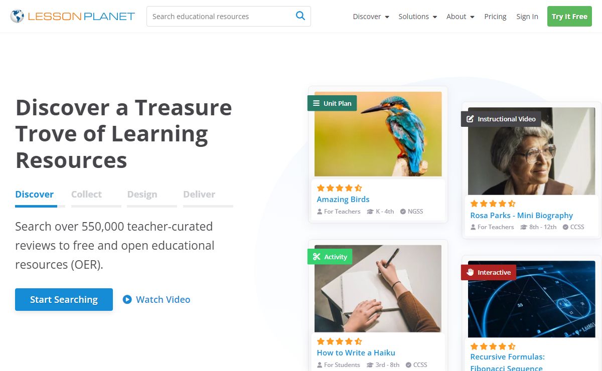 Lesson Plans & Worksheets for School Teachers | Lesson Planet